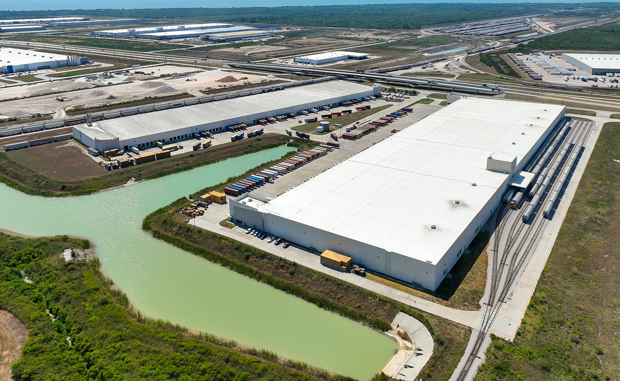 rendering of TGS Cedar Port Industrial Park building